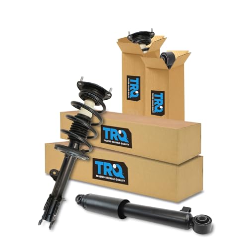Image of TRQ Front and Rear Complete Strut Assembly & Shock Absorber Kit Complete Strut & Coil Spring Assembly Compatible with 2010-2012 Hyundai Santa Fe