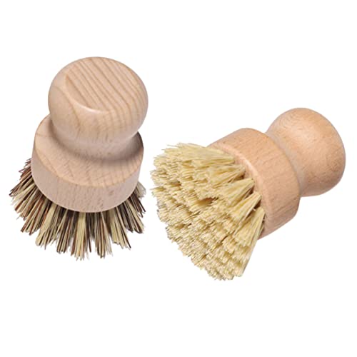 Ciieeo Dish Scrub Brush Set Pot Cleaning Brush Dishwasher Kitchen Supplies Sturdy Handle for Heavy Duty Cleaning