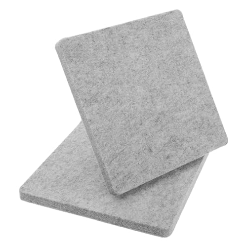 SAFIGLE Tapete de Planchado Portátil de Fieltro Gris Claro 20X20 CM, Almohadilla Aislante para Mesa de Planchar, Protector contra Vapor y Calor para Manualidades y Costura