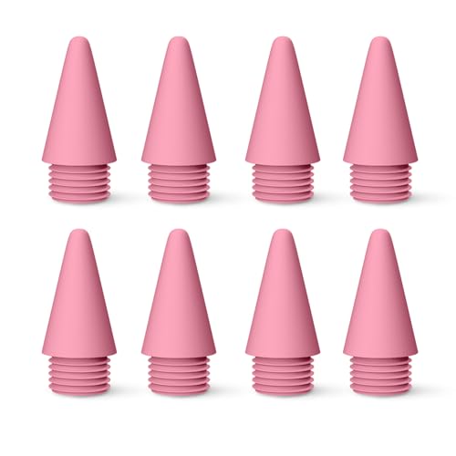 MEKO 8 Pack Replacement Tips for MEKO Fast Charging iPad Pencil ONLY-Pink