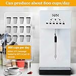 6L Commercial Automatic Steam Milk Frother Machine with LCD Display, Ideal for Coffee & Tea, Heavy-Duty Frothing for Cafés - Image 2