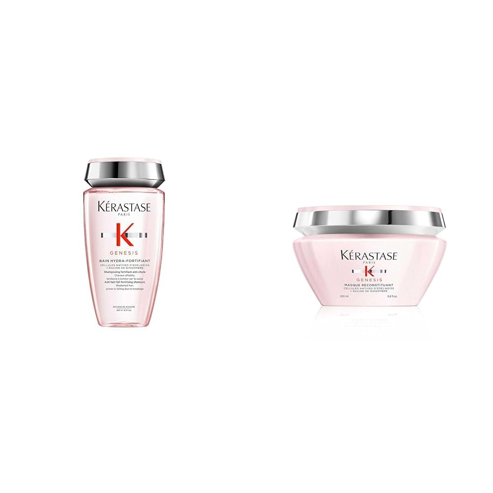 KérastaseStärkende Haarmaske für brüchiges und strapaziertes Haar, Aufbauend und effektiv gegen Haarausfall, Masque Reconstituant, Genesis