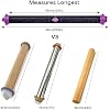 Adjustable Cake Leveler 2-Wire Cake Leveler & Slicer Cutter Baking Tools for 10 Inch Cake, 23.6 inch Silicone Rolling Pin with Thickness Rings for Baking Fondant, Dough, Pasta, Cookie