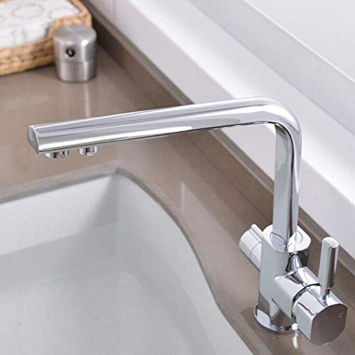 Robinet mitigeur cuisine 3 voies double sortie avec eau filtrée pure - 7