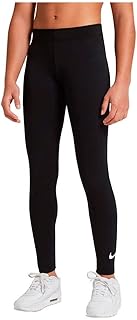 بنطلون لجينجز بشعار من مجموعة ملابس نايك الرياضية للبنات من نايكي، أسود/أبيض، 10 سنوات