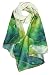 Luxurious 100% Charmeuse Silk Art Collection Long Scarf Shawl (Lotus)