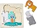 Produktbild HABA 305710 - Holzpuzzle Tierisch wild, Holzpuzzle ab 2 Jahren, bunt