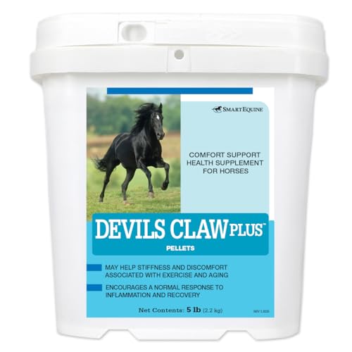 SmartEquine | Devil's Claw Plus Pellets | Horse Joint Supplement with Yucca for Horses | Supports Joint Strength, Comfort & Mobility | Antioxidant Support Supplement | 5 lb