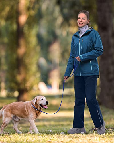33,000ft Regenhose Damen Wasserdicht Atmungsaktiv Gefüttert Wanderhose Fahrrad Überziehhose Leichte Winddicht Outdoorhose Navy Blau L