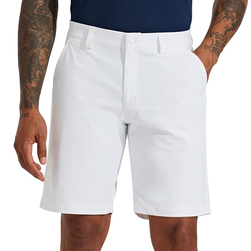 Short de golf extensible anti-transpiration blanc pour homme Willit - 4