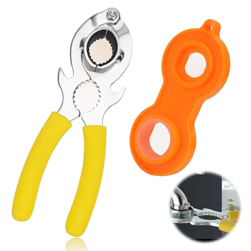 Art Related 2 Pcs Faucet Aerator Disassembly Wrench Tool for Kitchen Sink Bathroom Tap Aerator Faucet Aerator Removal wrench with gloves,Faucet Bubbler Wrench Kit, Installing Faucet Removal Repair