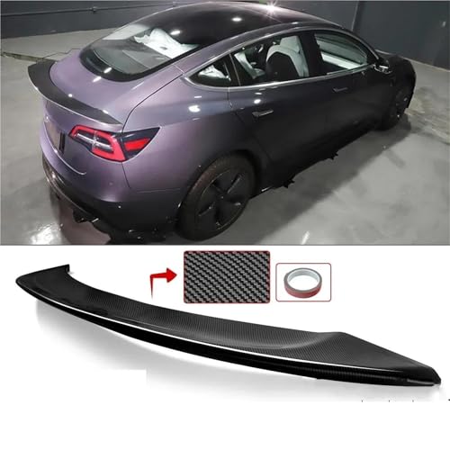 Becquet de toit Tesla Model 3 style V sport look carbone