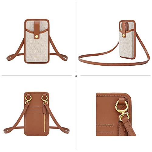 JW PEI Aylin Canvas & Quinn Vegan Leather Cell Phone Crossbody Bag4