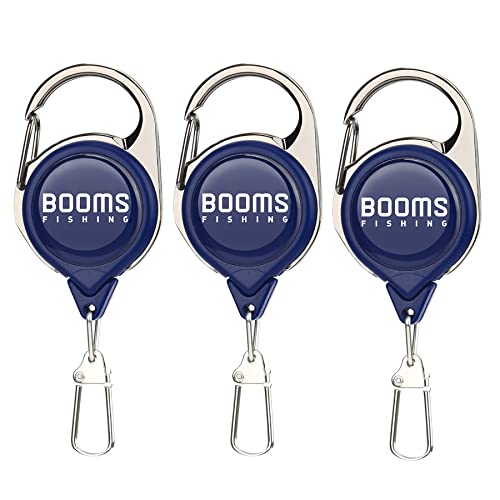 Booms Fishing RG1 Zinger Retractor Fly Fishing 3pcs Blue