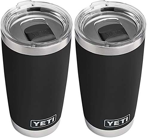 Image of YETI Rambler 20 oz Tumbler, Stainless Steel, Black 2 Pack