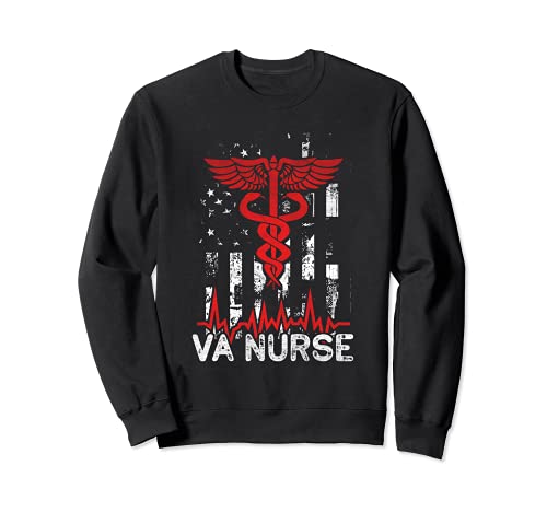 Nursing Patriot Infirmière USA Drapeau Américain VA, Infirmière 4 juillet Sweatshirt