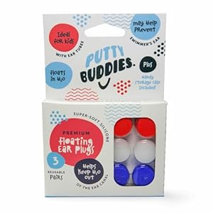 Putty Buddies Schwimmende Ohrstöpsel 3 Paare