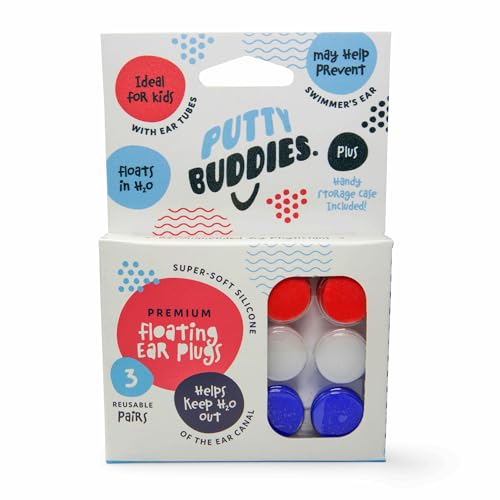 Putty Buddies Schwimmende Ohrstöpsel 3 Paare