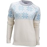 ulvang rav kiby warm, leicht und weich Ulvang - Rav Kiby Roundneck Ws - Wollpullover (L, Vanilla/Gulf Stream)