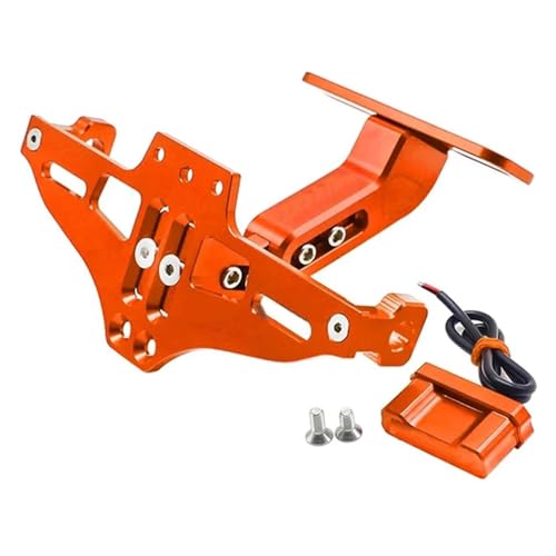 BTCTLPLMKK For Y&AMAHA TMAX530 TMAX500 TMAX560 SX DX用 バイクナンバープレートブラケット バイク用 ナンバープレートステー(オレンジ)