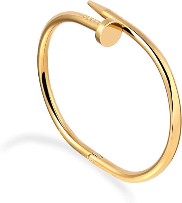 kiki fashion 1pc Trendy Minimalist Stainless Steel Nail Bracelet For Men For Daily Decoration, Gift For Family And Friends, Holiday Birthday Gift For Boyfriends/Girlfriends (B0CXDS8RXF) Amazon Price History, Amazon Price Tracker