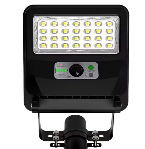 Image of Solar Light 50w, PIR Motion Sensor, 1100 Lumens, IP65 Waterproof, 5000mAh Battery, 132 LEDs, 25-Year Solar Panel Life, Wall /Pole Mountable, BIS Approved Light,Zero Electricity Cost