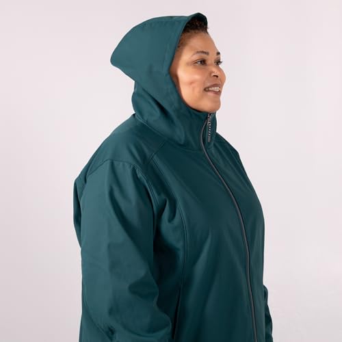 Women's Plus Size Soft Shell Golf Jacket 1X-6X Micro Fleece Spring Fall Hiking Coat4