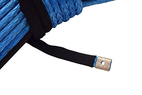 Cuerda del cabrestante sintético azul de 14mm y 45m para cable ATV for eléctrico y cuerda plasma 4