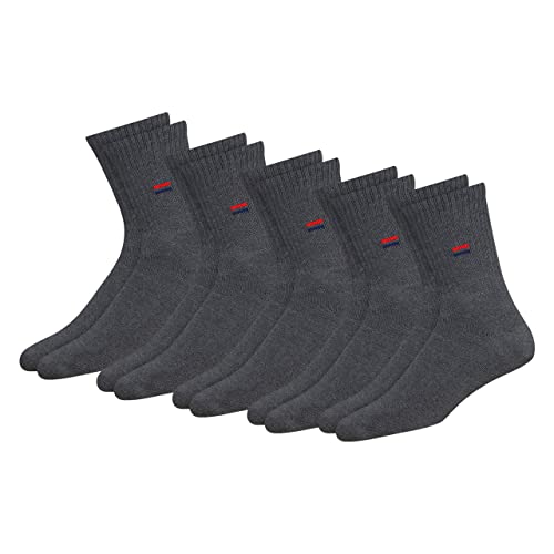 NAVYSPORT Chaussettes Homme Sport Coton Coussin (Lot de 5), Chaussettes Hautes Homme Femme Unisexe Tennis (Taille: 38-42, Gris) Cover