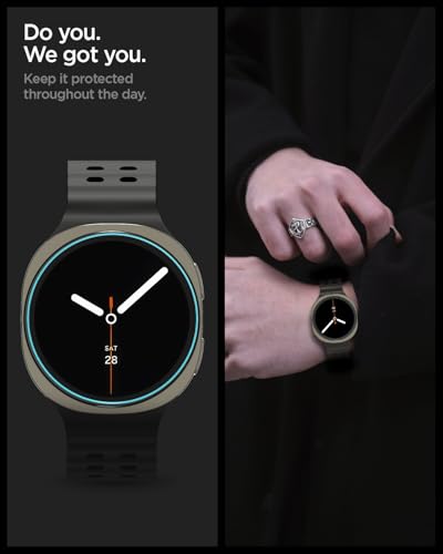 Image of Spigen EZ Fit Tempered Glass for Galaxy Watch 9 /8 (40mm) [2P] | Screen Protector Guard