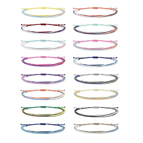 Long tiantian String Bracelets for Women Gifts Trendy Stuff Friendship Bracelets Waterproof Summer Ankle Bracelets Outfits Adjustable Wave Surfer Beach Bracelets Stocking Stuffers