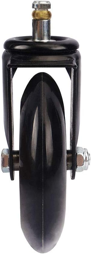 Miniatura 7 de Ruedas de repuesto para silla de oficina de 4 pulgadas, poliuretano sintético resistente, para suelos de madera dura, alfombra, juego de 5, con