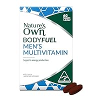 Nature's Own Bodyfuel Men's Multivitamin Tablets 60 - Supports Energy Production, Healthy Immune System Function & Male Reproductive System Health