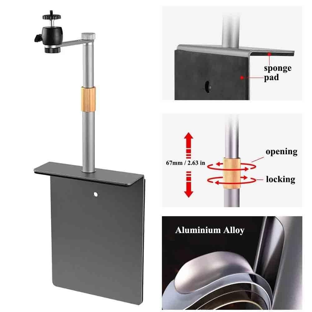 Supporto per Proiettore Supporto for proiettore multi-applicazione for divano letto da tavolo Staffa mobile con binario regolabile con base in metallo spesso in lega di alluminio Supporti per proietto