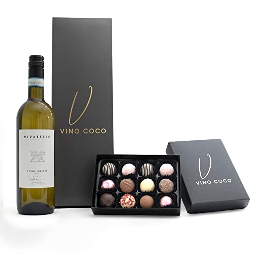  White Wine & Chocolate Truffles Gift Hamper