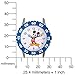Disney Mickey Mouse Kids' Bezel Stainless Steel Time Teacher Analog Quartz Nylon Strap Watch