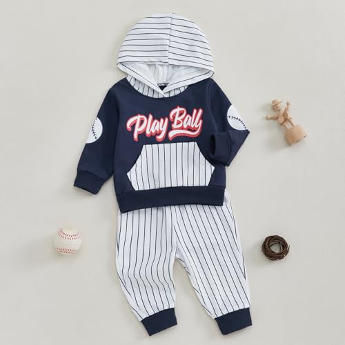 Baby Boy Clothes Infant Hoodie Set Long Sleeve Sweatshirts with Elastic Pants 2Pcs Toddler Fall Winter Outfit3
