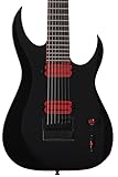 Schecter Sunset-7 ET Red Dawn 7-string Baritone Electric Guitar - Gloss Black