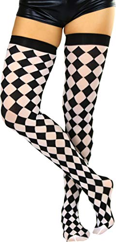 Checkered Thigh Hi - Black & White - Image 6