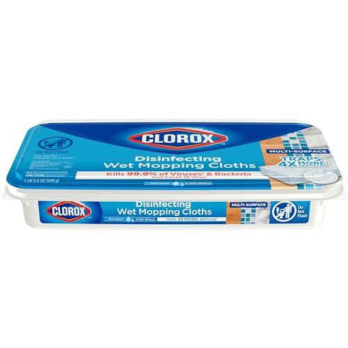 Clorox Disinfecting Wet Mopping Cloths, Rain Clean, 12 Wet Refills (Package May Vary) - image 9