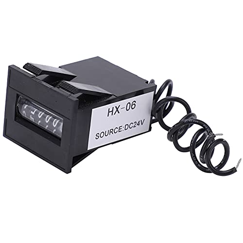 Respicefinem Electromagnetic Counter Digits Electronic Industrial Totalizer with No Clear Function Ly 0624V (24V)