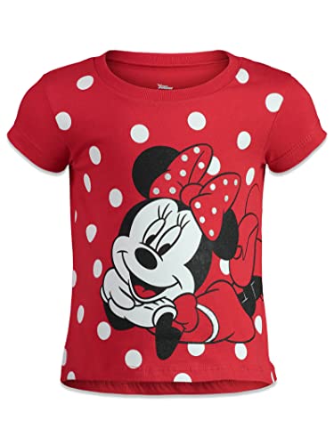 Disney G0T8934MM Mickey Mouse Minnie Mouse Toddler Girls 4 Pack T-Shirts 5T thumb #1