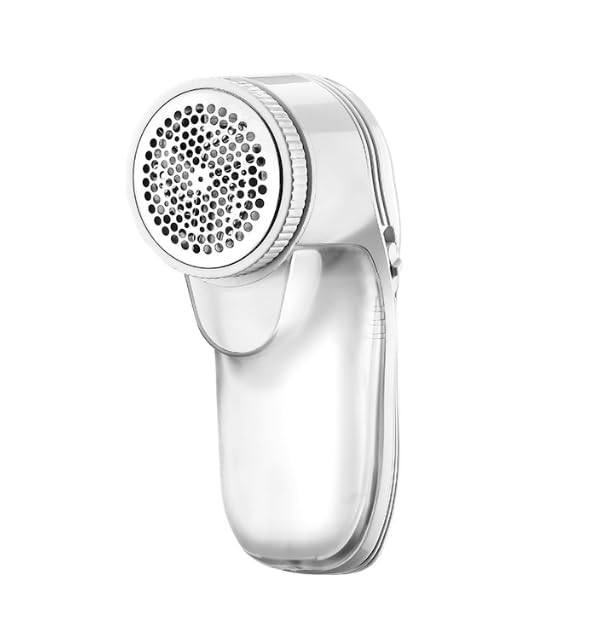 Edtech Fabric Shaver Lint Remover Defuzzer Sweater Shaver for Clothes and Furniture Battery Operated Dual Protection Removable Bin Easy Remove Bobbles