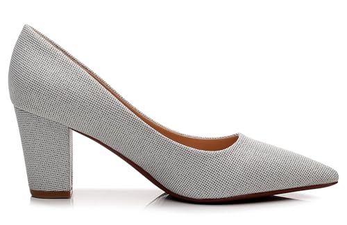 Image of VenusCelia Women's Lewin Pump Chunky Heel Shoe