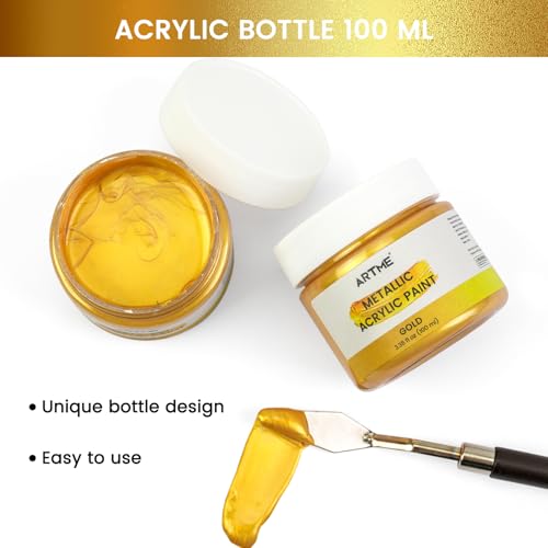 Artme MAP100ML Acrylic Paint Metallic Gold thumb #1