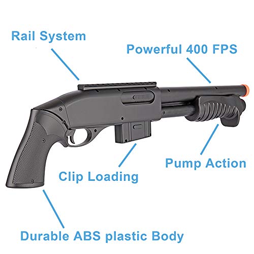 Bbtac BT-PACK25 Airsoft Gun Package Desert Raider - Powerful Spring Rifle, Pump Action Shotgun, Smg, Two Pistols And Bb Pellets, Preimum Airsoft Starter Pack thumb #4