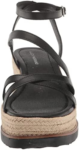 Lucky Brand Women's Carolie Espadrille Wedge Sandal, Black, 6 | Image 1