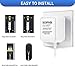 TAICHIPANDA 24 Volt Transformer, C Wire Adapter for Nest Honeywell Ecobee and Sensi Thermosta Doorbell Transformer for Nest Hello Doorbell and Any Doorbells Require 24V Power Supply