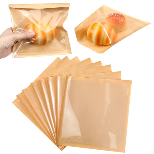 300 Pack Heat-Sealable Cookie Bags with Window