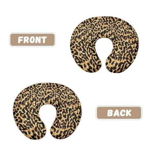 Image of Leopard Nursing Pillow Cover for Infant Removable Neutral Breastfeeding Pillow Cover Soft Stretchy Breastfeeding Pillow Slipcover